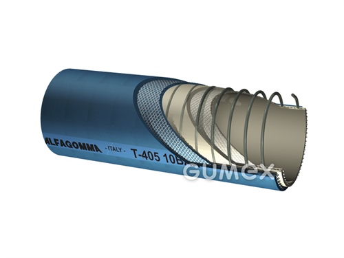 T405 LE, 32/44mm, 10bar/-1bar, NBR/NBR-PVC, -30°C/+100°C, blau, 